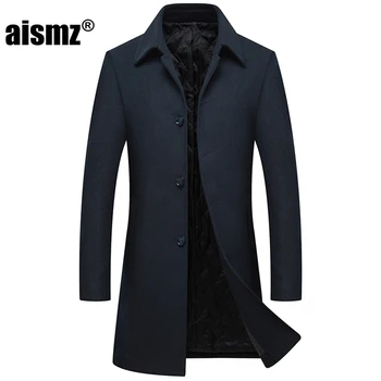 Aismz New Arrived Winter Men Long Wool Overcoat Mens Slim Fit Thick Warm Business Casual Jackets Trench Coat casaco masculino
Aismz New Arrived Winter Men Long Wool Overcoat Mens Slim Fit Thick Warm Business Casual Jackets Trench Coat casaco masculino