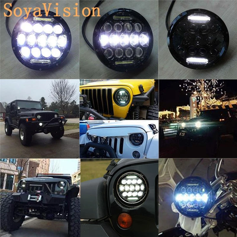 2Pcs Hot sales 7Inch Round 75W Auto led headlight Car driving light 12/24V led wrangler headlamps with DRL for Jeep jk Off road
2Pcs Hot sales 7Inch Round 75W Auto led headlight Car driving light 12/24V led wrangler headlamps with DRL for Jeep jk Off road