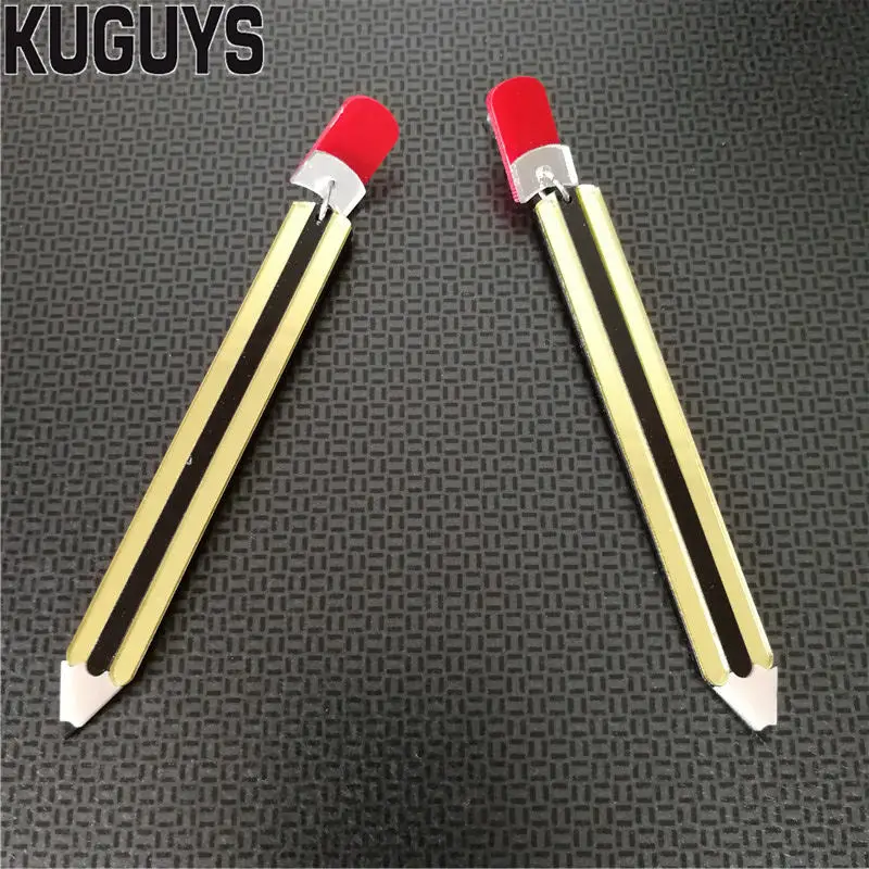 KUGUYS Trendy Jewelry Hyperbole Pencil HipHop Drop Earring Fashion Oorbellen Gold Long Earrings for Women Pendientes Brincos
KUGUYS Trendy Jewelry Hyperbole Pencil HipHop Drop Earring Fashion Oorbellen Gold Long Earrings for Women Pendientes Brincos
