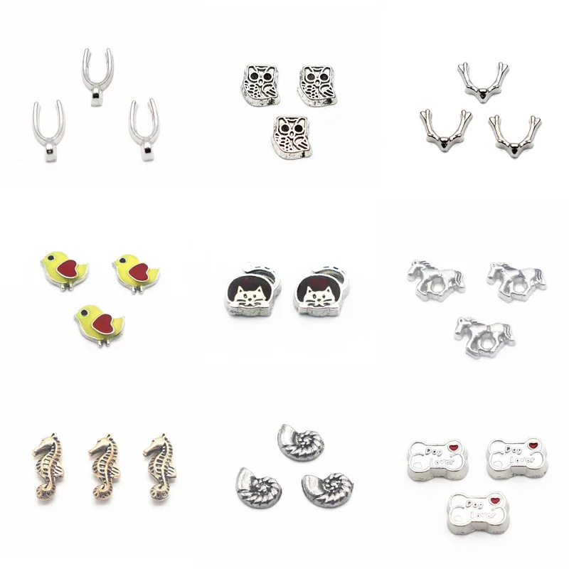 New Arrival MIx 10pcs/lot animal owl sea horse floating charms living glass floating memory locket charms jewelry
New Arrival MIx 10pcs/lot animal owl sea horse floating charms living glass floating memory locket charms jewelry