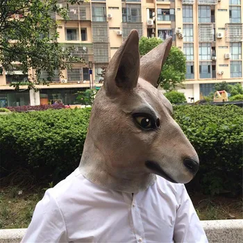 Cosplay Halloween Carnival Purim Party Kangaroo Headgear Latex Mask Spoof Personality Mask Helmet
Cosplay Halloween Carnival Purim Party Kangaroo Headgear Latex Mask Spoof Personality Mask Helmet