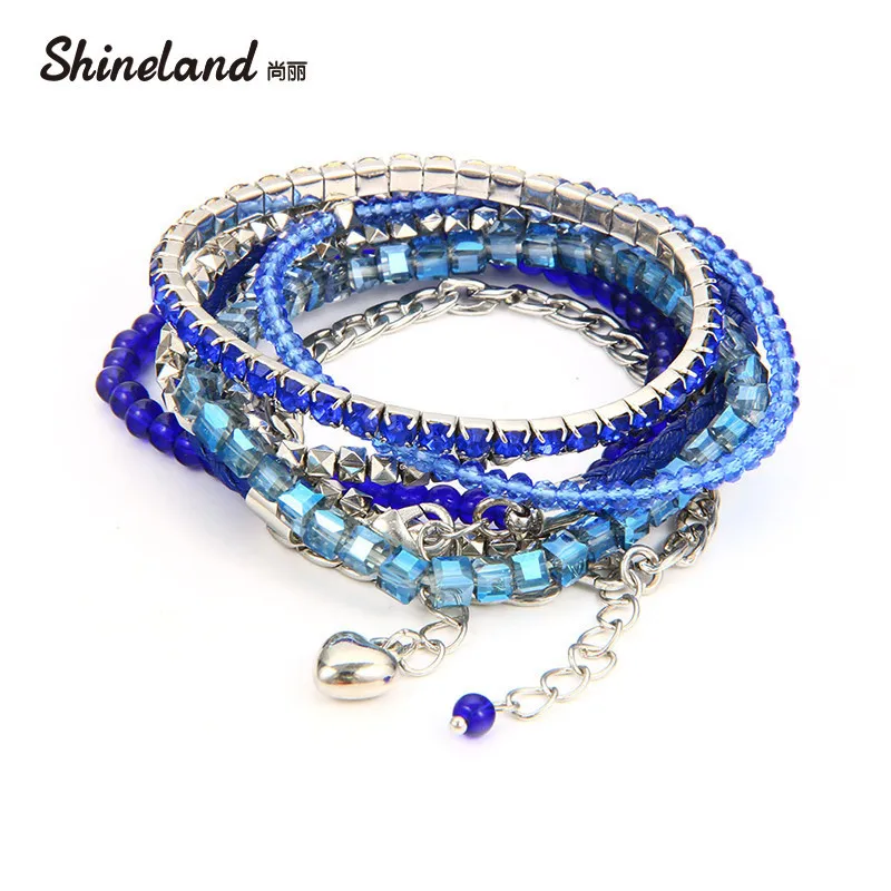 Shineland 8 Pcs/Set Multilayer Bohemia Blue Red Black Beads Love Pulsera Charm Statement Bracelet Bangles Jewelry Women Men
Shineland 8 Pcs/Set Multilayer Bohemia Blue Red Black Beads Love Pulsera Charm Statement Bracelet Bangles Jewelry Women Men