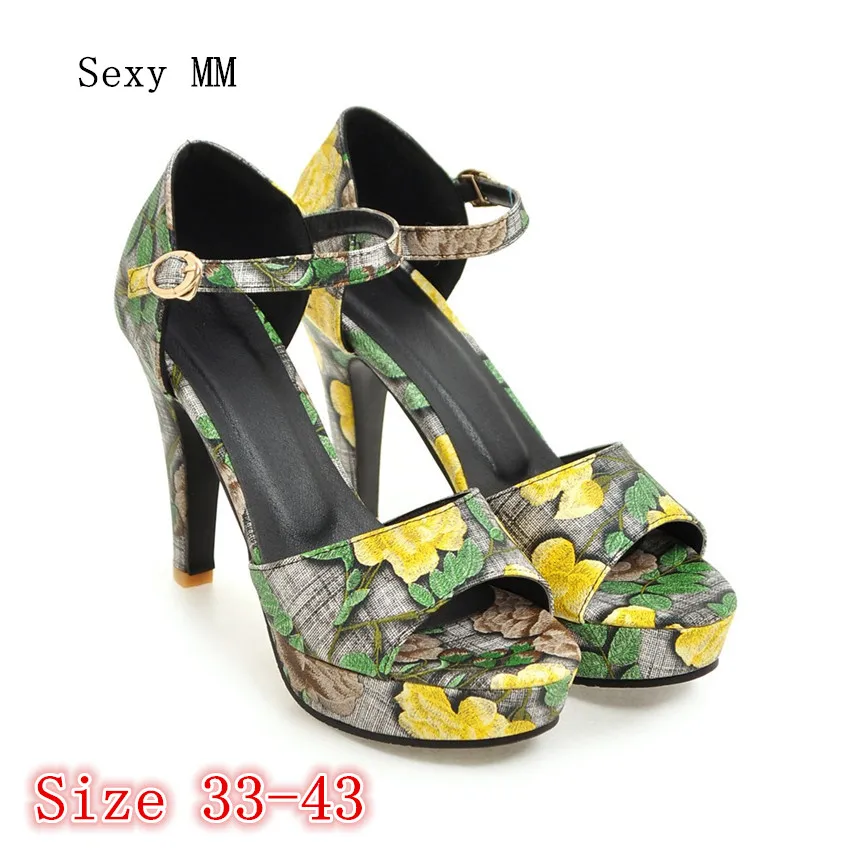 Summer Pumps Women Peep Toe High Heels Party Wedding Platform Gladiator Sandals Woman High Heel Shoes Plus Size 33 - 40 41 42 43
Summer Pumps Women Peep Toe High Heels Party Wedding Platform Gladiator Sandals Woman High Heel Shoes Plus Size 33 - 40 41 42 43