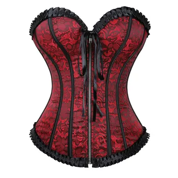 sexy corsets and bustiers zipper front vintage flower exotic victorian costumes corset overbust plus size korsett for women red
sexy corsets and bustiers zipper front vintage flower exotic victorian costumes corset overbust plus size korsett for women red