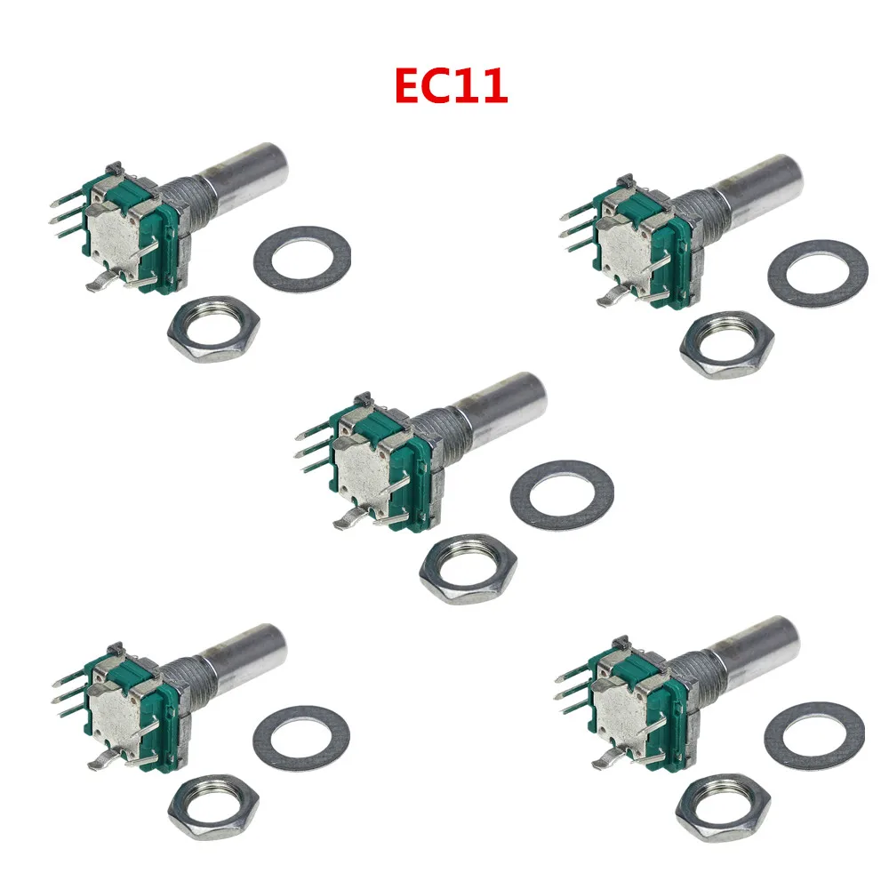 Smart Electronics 5pcs/lot Rotary Encoder Code Switch/EC11/Audio Digital Potentiometer with Switch 5Pin Handle Length 20mm
Smart Electronics 5pcs/lot Rotary Encoder Code Switch/EC11/Audio Digital Potentiometer with Switch 5Pin Handle Length 20mm