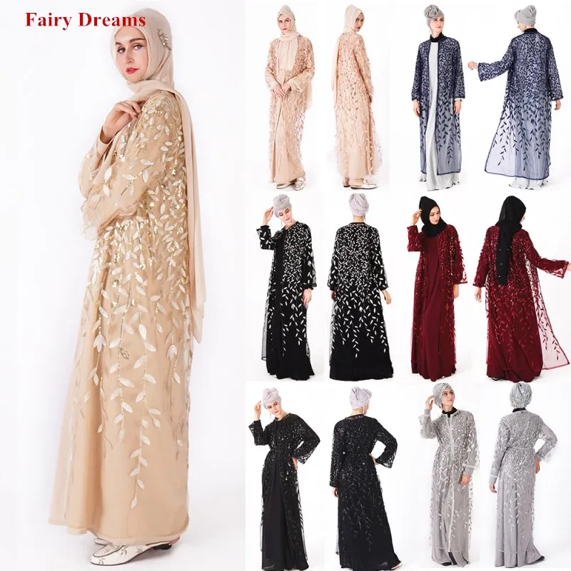 Дубай мусульманская абайя для женщин кардиган кафтан турецкая исламская одежда