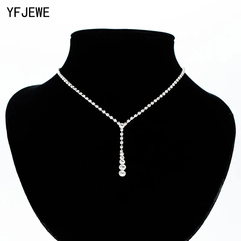 YFJEWE Women Full Rhinestone Pendant Jewelry Collar Necklace Water Stylish Wedding Clavicle Necklaces Choker Necklace N357
YFJEWE Women Full Rhinestone Pendant Jewelry Collar Necklace Water Stylish Wedding Clavicle Necklaces Choker Necklace N357