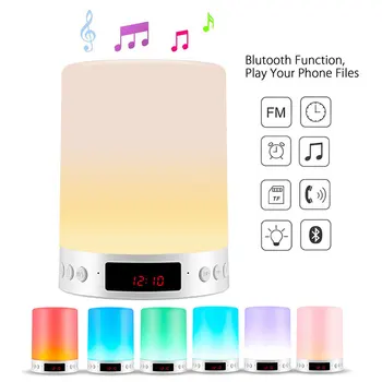 Wireless Bluetooth Speaker Colorful LED Light MP3 Player Warm Light Speaker Support MP3 FM Radio Touch Sensor LED Bedside Lamp
Wireless Bluetooth Speaker Colorful LED Light MP3 Player Warm Light Speaker Support MP3 FM Radio Touch Sensor LED Bedside Lamp