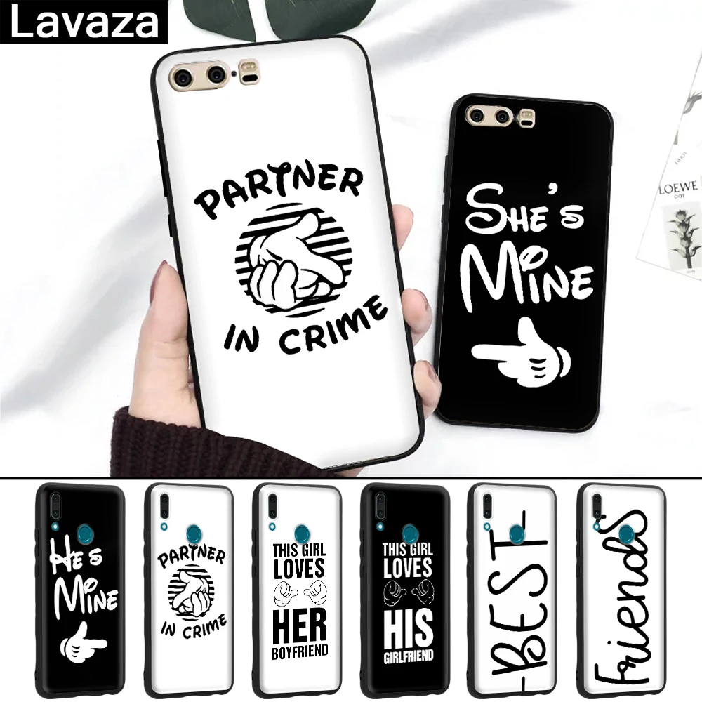 Lavaza letter printing couple Silicone Case for Huawei P8 Lite 2015 2017 P9 2016 Mini P10 P20 Pro P Smart 2019
Lavaza letter printing couple Silicone Case for Huawei P8 Lite 2015 2017 P9 2016 Mini P10 P20 Pro P Smart 2019