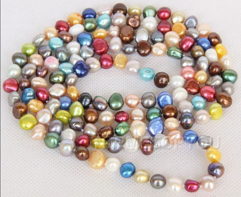 length 47" 10mm baroque Multicolor FW pearls necklace E2531A60^^^@^Noble style Natural Fine jewe FREE SHIPPING
length 47" 10mm baroque Multicolor FW pearls necklace E2531A60^^^@^Noble style Natural Fine jewe FREE SHIPPING