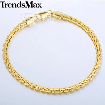 Womens Men's Bracelet Gold Wheat Link Chain Bracelet For Woman Male Jewelry 2018 Fashion Gifts Dropshipping Wholesale 5mm KGB288
Womens Men's Bracelet Gold Wheat Link Chain Bracelet For Woman Male Jewelry 2018 Fashion Gifts Dropshipping Wholesale 5mm KGB288