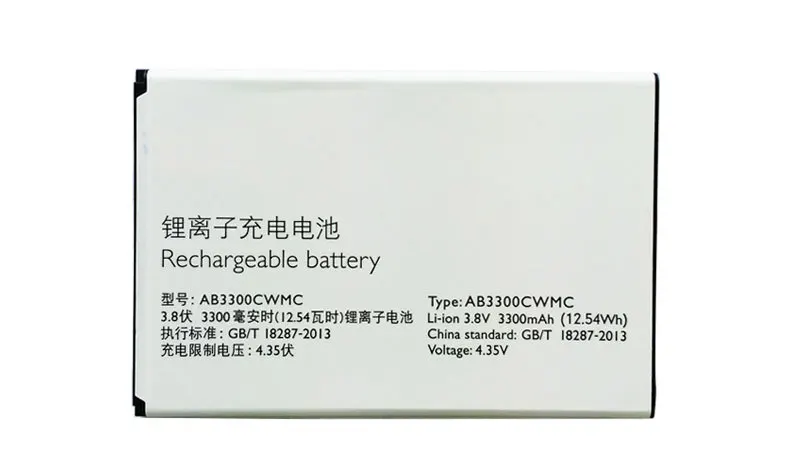 ALLCCX Высококачественная батарея для мобильного телефона AB3300CWMC Philips W3550 с хорошим