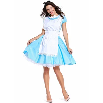 New Arrival Alice in Wonderland Maid Dress Blue White Cosplay Cartoon Maid Outfit Export Stage Performance Uniform L1891010
New Arrival Alice in Wonderland Maid Dress Blue White Cosplay Cartoon Maid Outfit Export Stage Performance Uniform L1891010