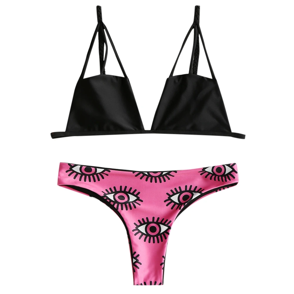 Eye Print Caged Strappy Bikinis 2019 Women Swimsuit Push Up Brazilian Bikini Set Swimwear Female Bathing Suits Swimming
Eye Print Caged Strappy Bikinis 2019 Women Swimsuit Push Up Brazilian Bikini Set Swimwear Female Bathing Suits Swimming
