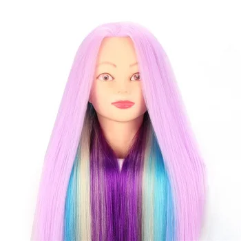 CAMMITEVER Violet Purple Rainbow Hair Mannequin Heads Doll Manikin Head Multi Color Hair Hairdresser Mannequins
CAMMITEVER Violet Purple Rainbow Hair Mannequin Heads Doll Manikin Head Multi Color Hair Hairdresser Mannequins