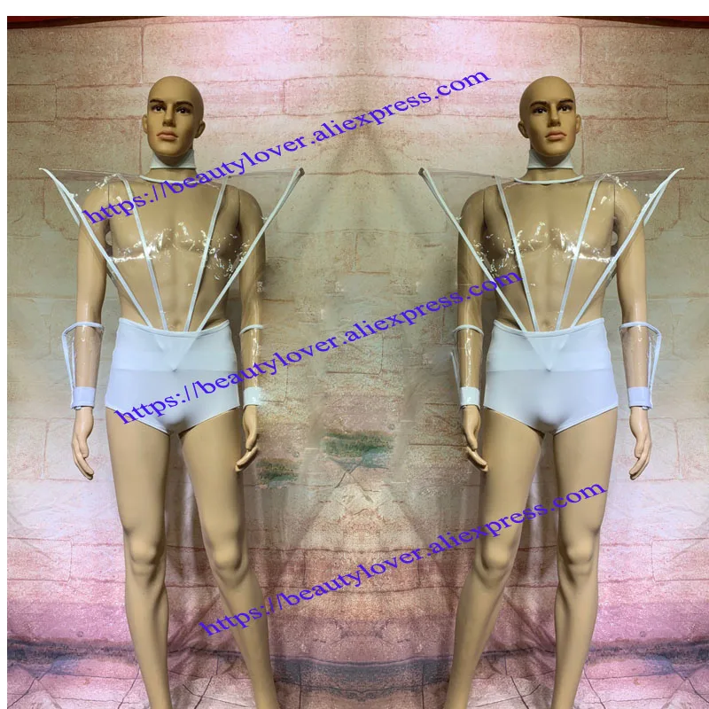 

Nightclub muscle man white space Model Catwalk sexy stage bar male gogo costume