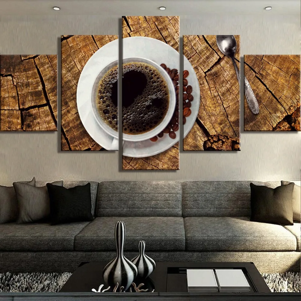 5-Piece-Canvas-Art-Coffee-Wood-Kitchen-Cuadros-Decoracion-Paintings-on-Canvas-Wall-Art-for-Home (2)