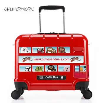 

Chupermore Cute Cartoon car Rolling Luggage Spinner Multifunction Ride Children travel Bags boys Suitcase Wheels Cabin Trolley