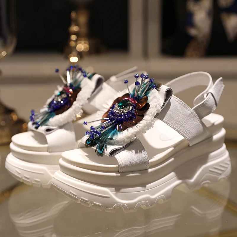 2018 Woman Sandals Open Toe Wedges Woman Gladiator Colorful Flower Decor Platform Shoes String Bead Shoes Peep Toe Shoes Stylish
2018 Woman Sandals Open Toe Wedges Woman Gladiator Colorful Flower Decor Platform Shoes String Bead Shoes Peep Toe Shoes Stylish