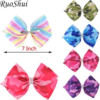 6 Pcs 7" Hair Bows for Girls Crystal Grosgrain Ribbon Hair Clips Solid Barrettes Bowknot Hairpins Kids Hair Accessories Headwear
6 Pcs 7" Hair Bows for Girls Crystal Grosgrain Ribbon Hair Clips Solid Barrettes Bowknot Hairpins Kids Hair Accessories Headwear