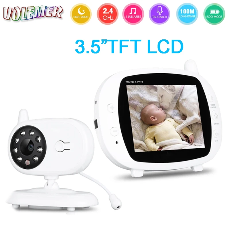 Volemer Wireless Audio Video Baby Monitor 2 Way Talk Baby Security Camera Infrared Temperature Monitoring Portable Baby Camcorde
Volemer Wireless Audio Video Baby Monitor 2 Way Talk Baby Security Camera Infrared Temperature Monitoring Portable Baby Camcorde