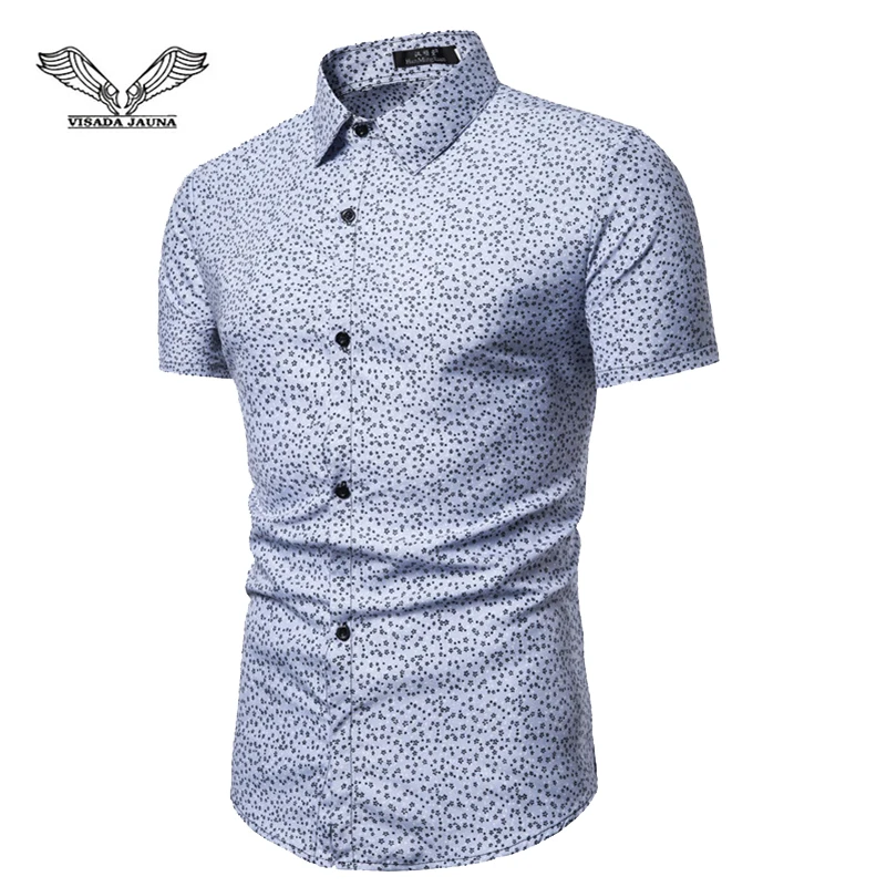 VISADA JAUNA 2019 New Men's Summer Short-Sleeved Floral Slim Large Size Shirt Size M-3XL TLH89
VISADA JAUNA 2019 New Men's Summer Short-Sleeved Floral Slim Large Size Shirt Size M-3XL TLH89