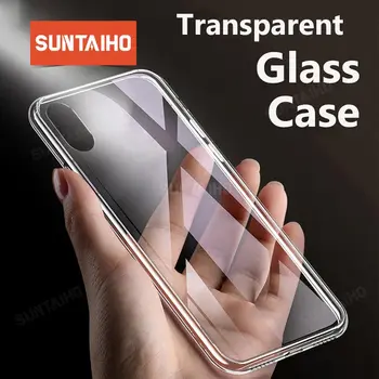 Suntaiho for iPhone XR case 7 XS Max case for iPhone X 7 8 plus 6S Case 6 7 8 Cover Back Glass silicone soft luxury Plating Edge 
Suntaiho for iPhone XR case 7 XS Max case for iPhone X 7 8 plus 6S Case 6 7 8 Cover Back Glass silicone soft luxury Plating Edge