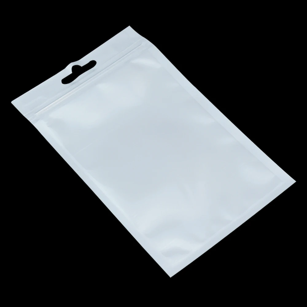 Wholesale 8*14cm White / Clear Self Seal Zipper Plastic Retail Packaging Bag, Ziplock Bag Retail Package With Hang Hole
Wholesale 8*14cm White / Clear Self Seal Zipper Plastic Retail Packaging Bag, Ziplock Bag Retail Package With Hang Hole