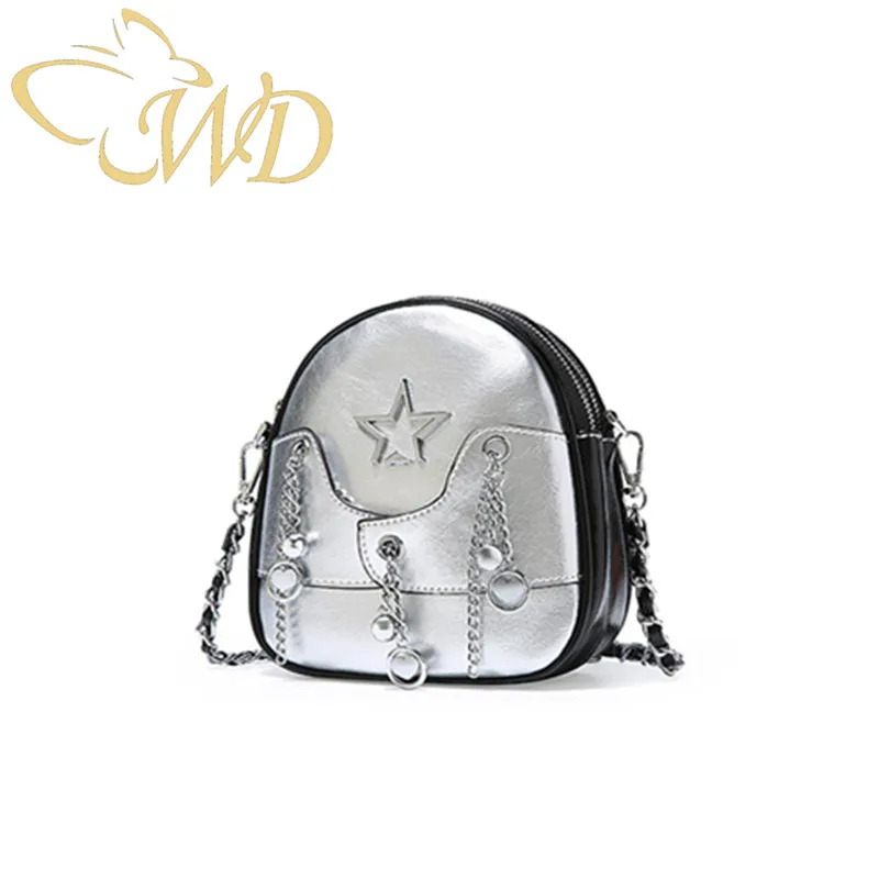 Leather bag of fashion tide Korean version of the new cow leather chain shoulder diagonal hanging mini bag
Leather bag of fashion tide Korean version of the new cow leather chain shoulder diagonal hanging mini bag