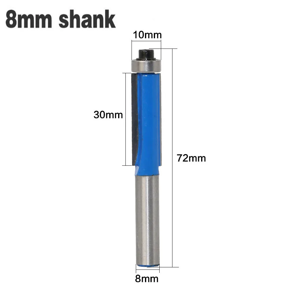 1Pc 8mm Shank Classical Long Blade 72mm Flush Trim Wood Router Bit With Bearing Tungsten Carbide Woodworking Cutter Tools
1Pc 8mm Shank Classical Long Blade 72mm Flush Trim Wood Router Bit With Bearing Tungsten Carbide Woodworking Cutter Tools