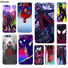 Мягкий силиконовый чехол IYICAO Spider Man in The Verse для Huawei Y9 Y7 Y6 Prime Honor 8C 8X