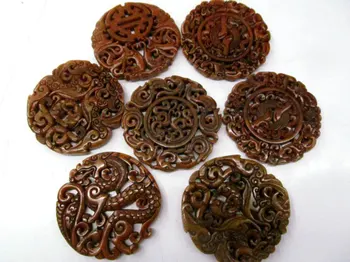 6pcs larger Handmade Ancient Jade Pendant Rare Animals Carved Jade Gemstone Bead
6pcs larger Handmade Ancient Jade Pendant Rare Animals Carved Jade Gemstone Bead