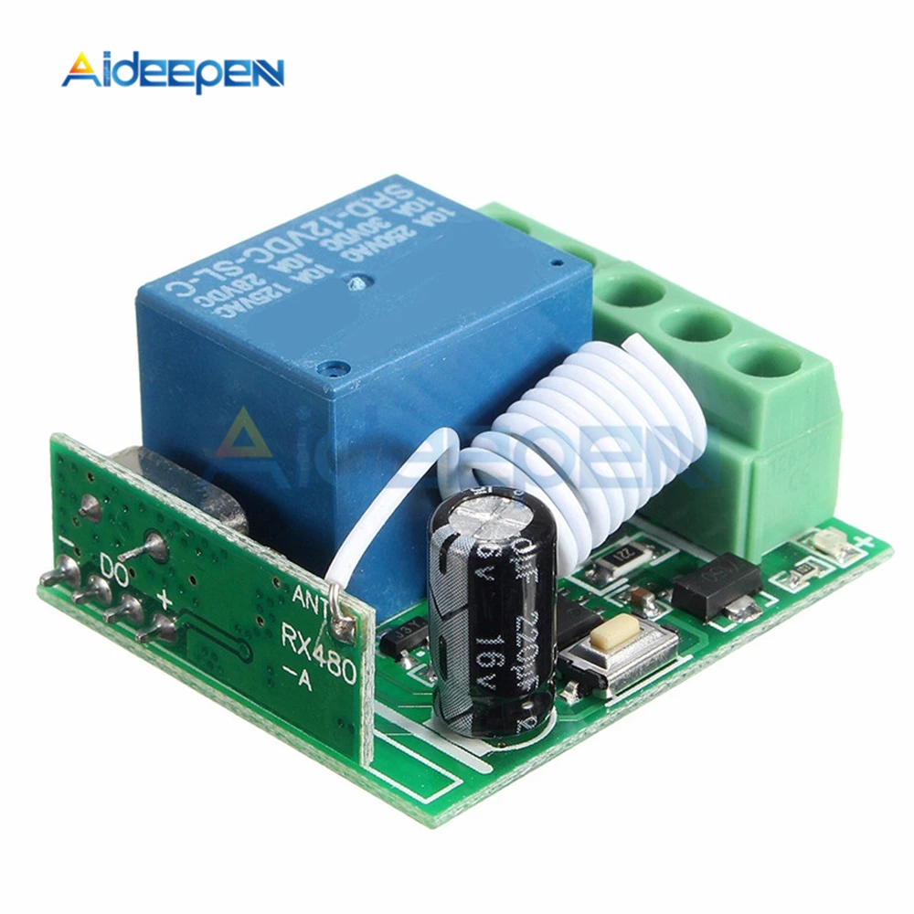 315MHz DC 12V 1 Ch Channel Wireless Relay Module RF Remote Control Switch Heterodyne Receiver Controller Board 3.5cmX3cmX1.6cm
315MHz DC 12V 1 Ch Channel Wireless Relay Module RF Remote Control Switch Heterodyne Receiver Controller Board 3.5cmX3cmX1.6cm