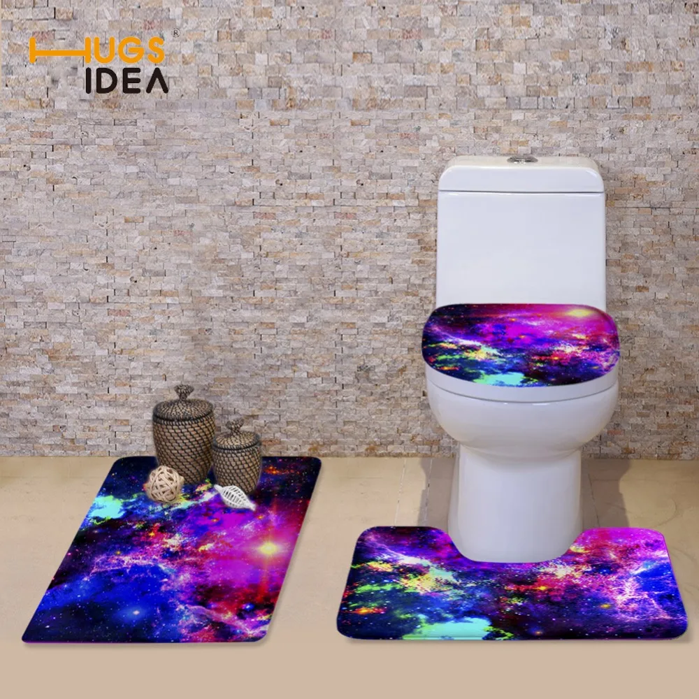 HUGSIDEA New Galaxy 3D Universe Space Stars Toilet Seat Cover Set WC Holder Closestool Lid Floor Mat Soft Warm Toilet Cushion
HUGSIDEA New Galaxy 3D Universe Space Stars Toilet Seat Cover Set WC Holder Closestool Lid Floor Mat Soft Warm Toilet Cushion