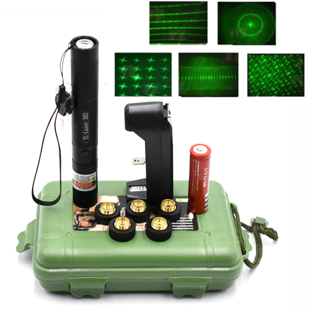 Green Laser Pointer Sight Laser 303 Pointer 10000m 532 nm Powerful device Adjustable Focus Lazer with Laser 303 Star Caps
Green Laser Pointer Sight Laser 303 Pointer 10000m 532 nm Powerful device Adjustable Focus Lazer with Laser 303 Star Caps