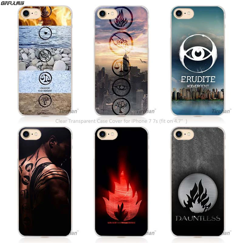 BiNFUL Hot Sale Divergent Factions Hard Transparent Phone Case Cover Coque for Apple iPhone 4 4s 5 5s SE 5C 6 6s 7 Plus
BiNFUL Hot Sale Divergent Factions Hard Transparent Phone Case Cover Coque for Apple iPhone 4 4s 5 5s SE 5C 6 6s 7 Plus