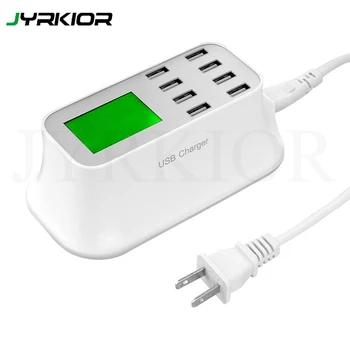 USB Charger,Travel Charger USB Socket, 40W 8-Port 8A Desktop Charging Station with LCD Display for Phone,Tablets,USB Devices Etc
USB Charger,Travel Charger USB Socket, 40W 8-Port 8A Desktop Charging Station with LCD Display for Phone,Tablets,USB Devices Etc