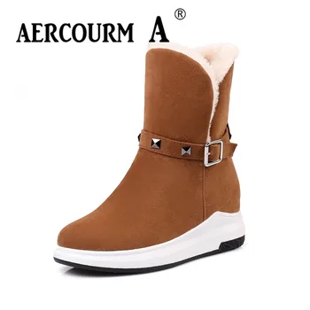 Aercourm A Women Winter Rivet Boots Lady Plush Warm Boots Women Basic Shoes Flock Leather Solid Boots Round Toe Flat Heels Shoes
Aercourm A Women Winter Rivet Boots Lady Plush Warm Boots Women Basic Shoes Flock Leather Solid Boots Round Toe Flat Heels Shoes