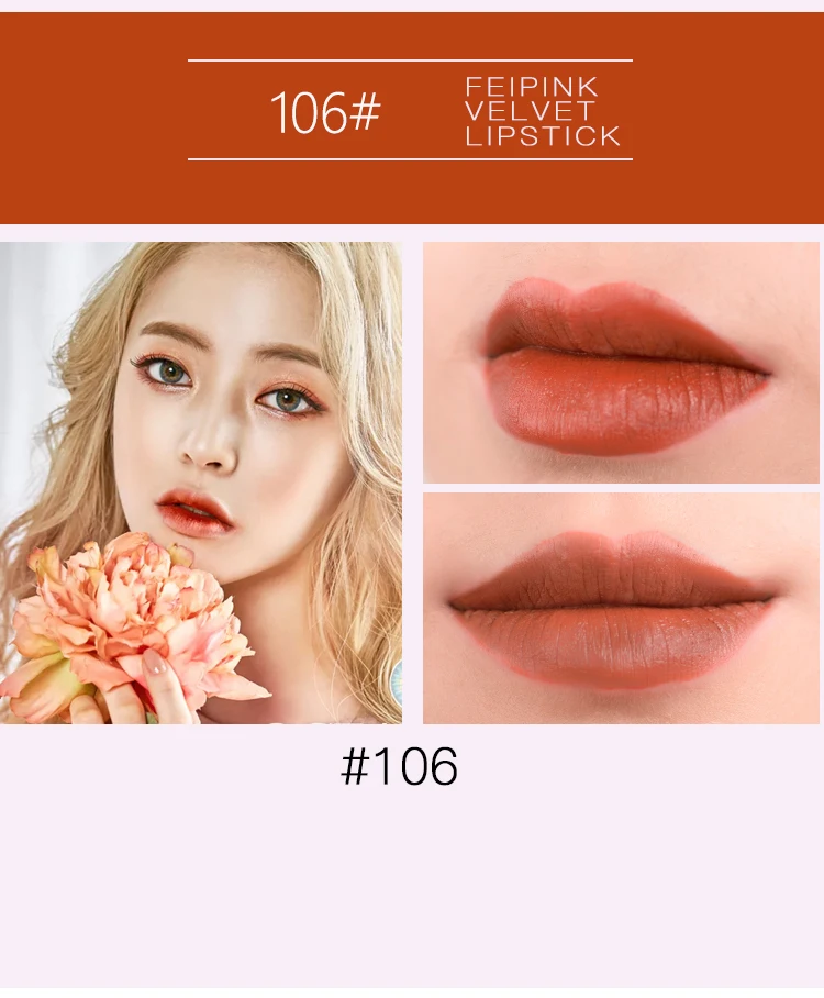 HOLD LIVE Matte Lipstick 6 Colors Velvet Nude Red Lips Stick Korean Pink Diamonds Cosmetics Kit Waterproof Makeup Maquiagem (10)