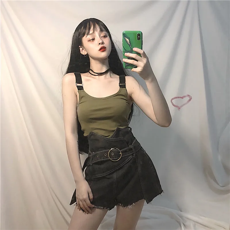 Women's Clothing harajuku Vintage Streetwear BF O-neck Sleeveless bandage crop top+Chic Denim skirt Women's Sets New Summer
Women's Clothing harajuku Vintage Streetwear BF O-neck Sleeveless bandage crop top+Chic Denim skirt Women's Sets New Summer