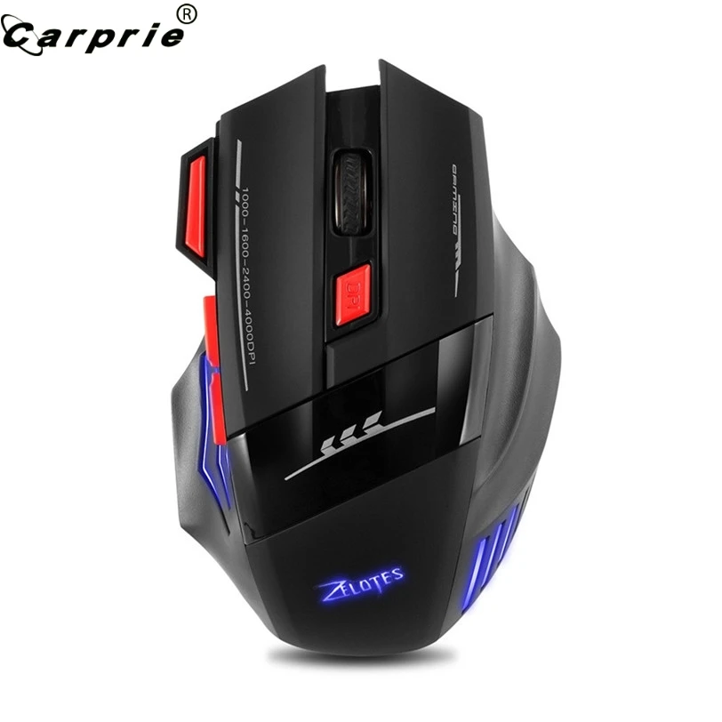 CARPRIE Professional 2.4G Wireless Gaming Mouse 4000DPI USB Receiver 30 Meters Connection Charging Mice for PC Laptop 90523
CARPRIE Professional 2.4G Wireless Gaming Mouse 4000DPI USB Receiver 30 Meters Connection Charging Mice for PC Laptop 90523