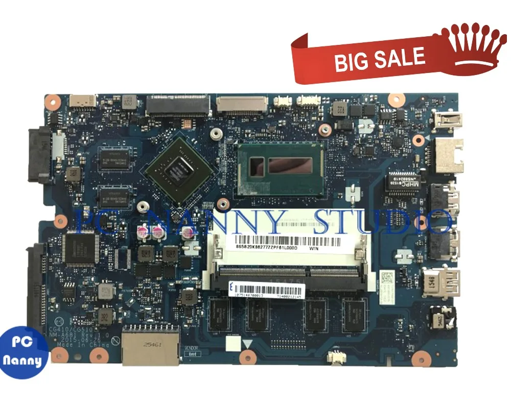 PCNANNY FOR Lenovo Ideapad 100-14ibd Laptop motherboard CG410/CG510 NM-A681 i3-5005U GeForce 920M PC Notebook Mainboard tested
PCNANNY FOR Lenovo Ideapad 100-14ibd Laptop motherboard CG410/CG510 NM-A681 i3-5005U GeForce 920M PC Notebook Mainboard tested