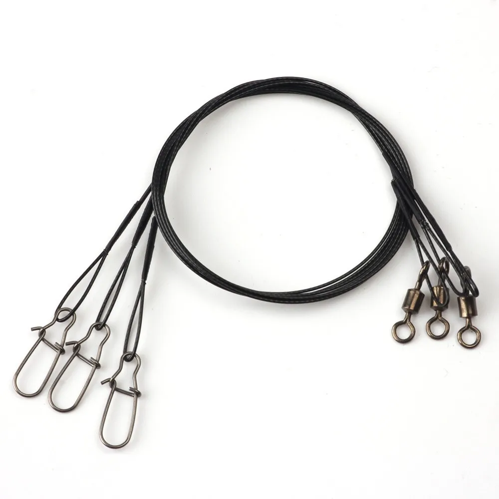 Rompin 3pcs/bag Anti Bite Steel Fishing Leader Wire Steel Wire Leader Fishing Accessory Lead Core Leash Snap Fishing Line
Rompin 3pcs/bag Anti Bite Steel Fishing Leader Wire Steel Wire Leader Fishing Accessory Lead Core Leash Snap Fishing Line