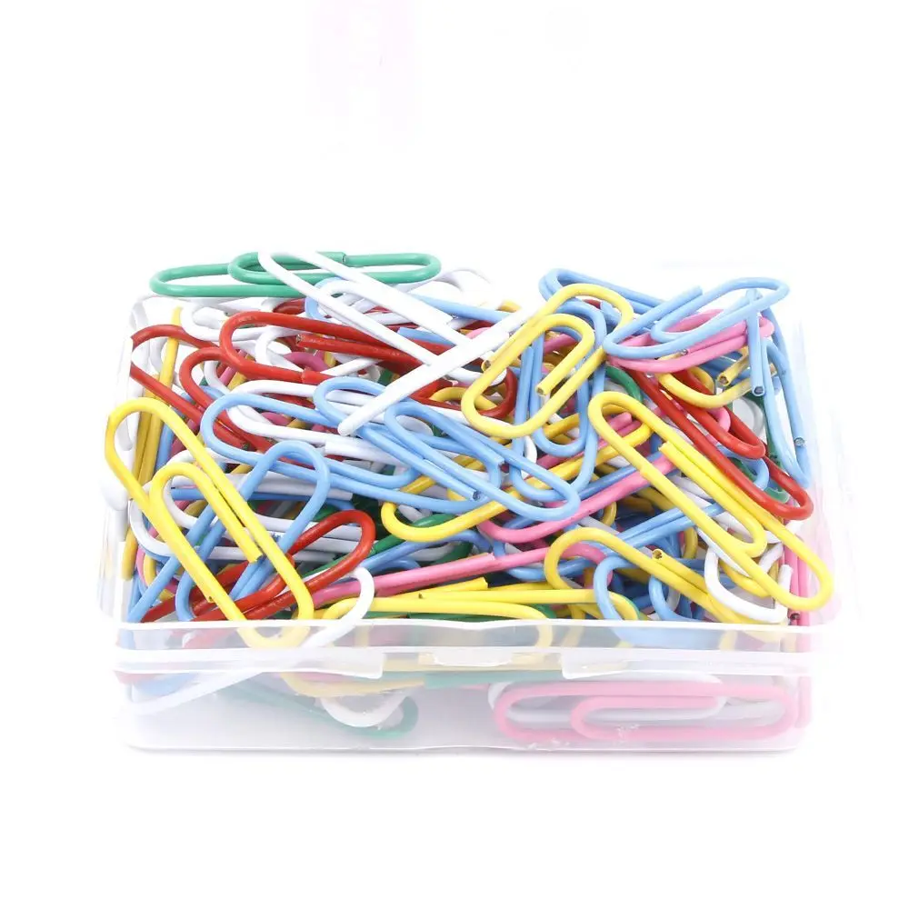 100pcs 28mm Colorful Paper Clips And Pins Vinyl Paint New Ticket Holder Stationery DIY paper organization School Office Supplies 
100pcs 28mm Colorful Paper Clips And Pins Vinyl Paint New Ticket Holder Stationery DIY paper organization School Office Supplies