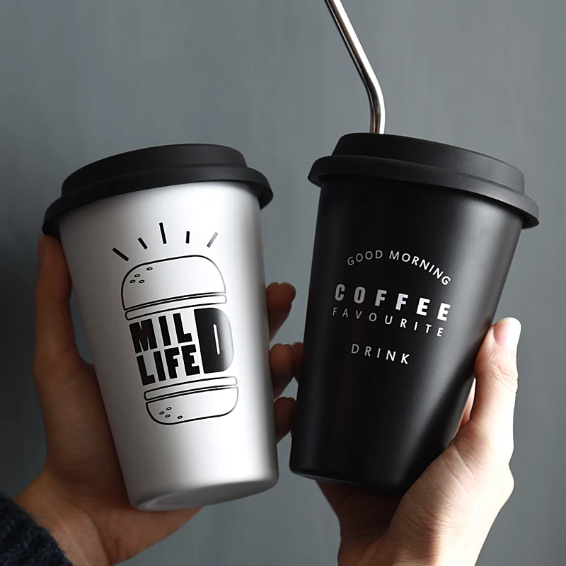 Stainless Steel Cups with Lid Straw Cup Sleeve 450ML Metal Drinking Mugs Coffee Mug Food Grade Cups BPA Free for Children Adults
Stainless Steel Cups with Lid Straw Cup Sleeve 450ML Metal Drinking Mugs Coffee Mug Food Grade Cups BPA Free for Children Adults