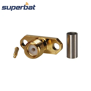 Superbat RP-SMA 2 Hole Female Jack(male pin) Rhombic Flange Crimp for Cable RG174 RG316 RF Coaxial Connector
Superbat RP-SMA 2 Hole Female Jack(male pin) Rhombic Flange Crimp for Cable RG174 RG316 RF Coaxial Connector