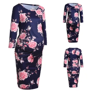Pregnancy Dress Women Maternity Long Sleeve Floral Print Sundress Maternity Dresses For Photo Shoot Premama Dress Pregnant S-2XL
Pregnancy Dress Women Maternity Long Sleeve Floral Print Sundress Maternity Dresses For Photo Shoot Premama Dress Pregnant S-2XL