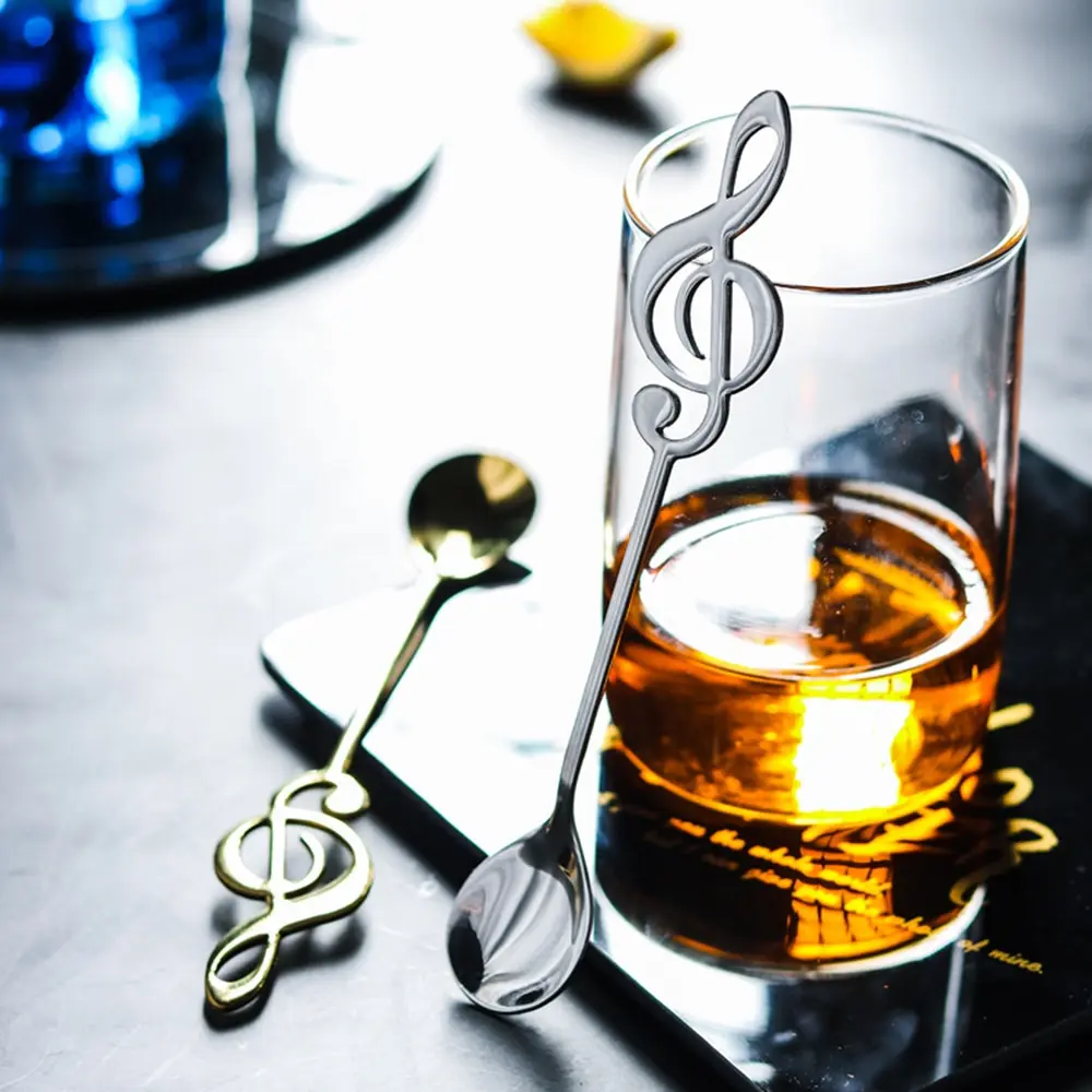 304 Stainless Steel Musical Note Spoon Coffee Ice Cream Tea Spoon Tableware Mirror Polished Spoon Kitchen Tableware
304 Stainless Steel Musical Note Spoon Coffee Ice Cream Tea Spoon Tableware Mirror Polished Spoon Kitchen Tableware
