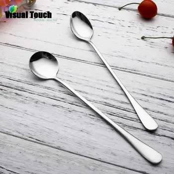 Visual Touch Stainless Steel 2Pcs Long Handle Coffee Spoons Ice Cream Dessert Tea Spoon Picnic Kitchen Accessories Mixing
Visual Touch Stainless Steel 2Pcs Long Handle Coffee Spoons Ice Cream Dessert Tea Spoon Picnic Kitchen Accessories Mixing