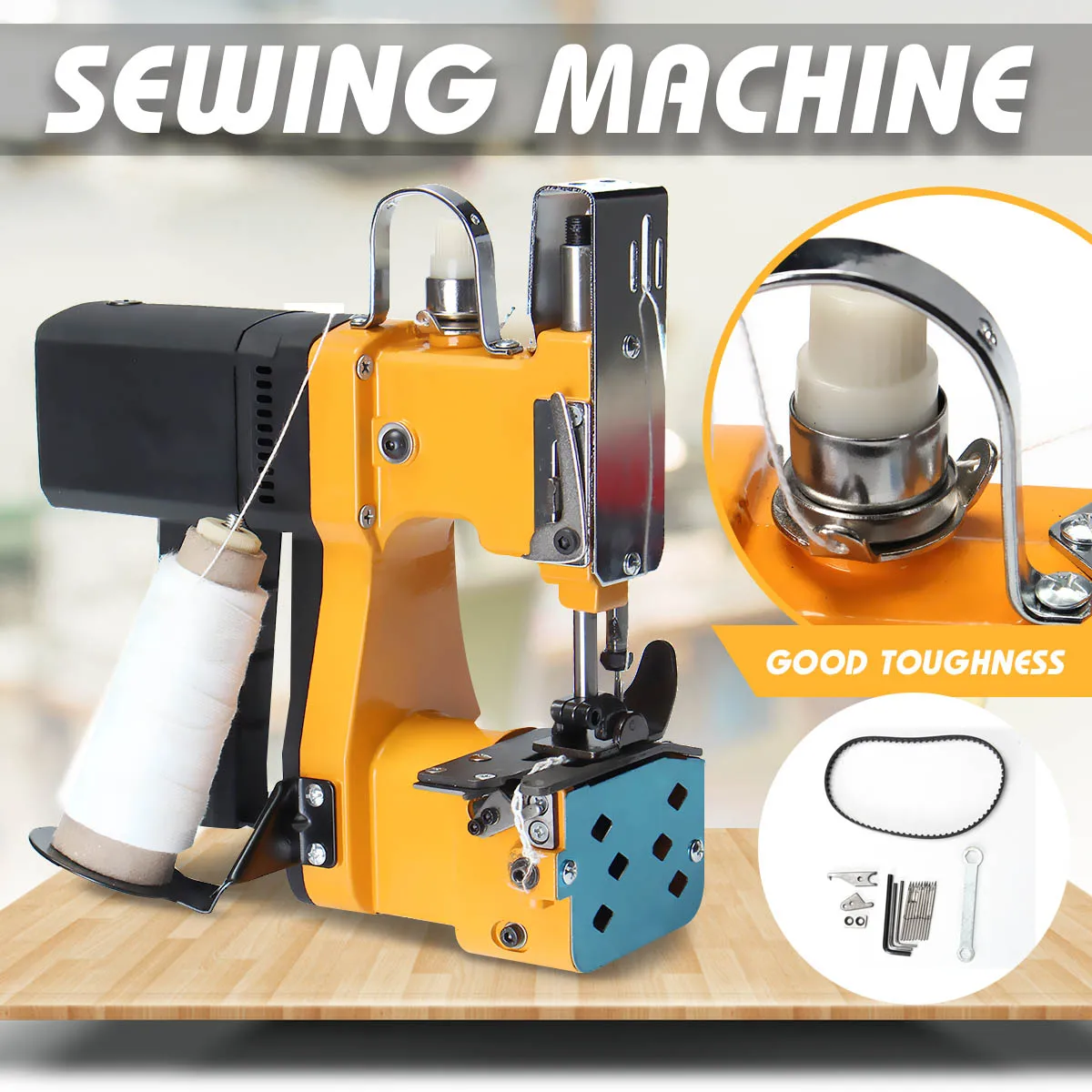 220V Portable Electric Sewing Machine Sealing Machines Kit for Home Textile Industrial Portable Bag Closer Stitching Machine
220V Portable Electric Sewing Machine Sealing Machines Kit for Home Textile Industrial Portable Bag Closer Stitching Machine